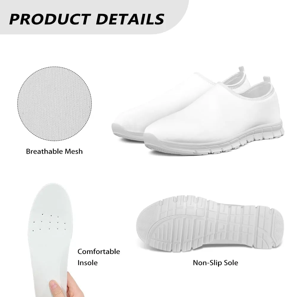 Women's Sneaker Casual Soft Slip On Shoes Low Top Breathable Lightweight Non-Slip Workout Running Sneaker for Women US 5.5-11.5