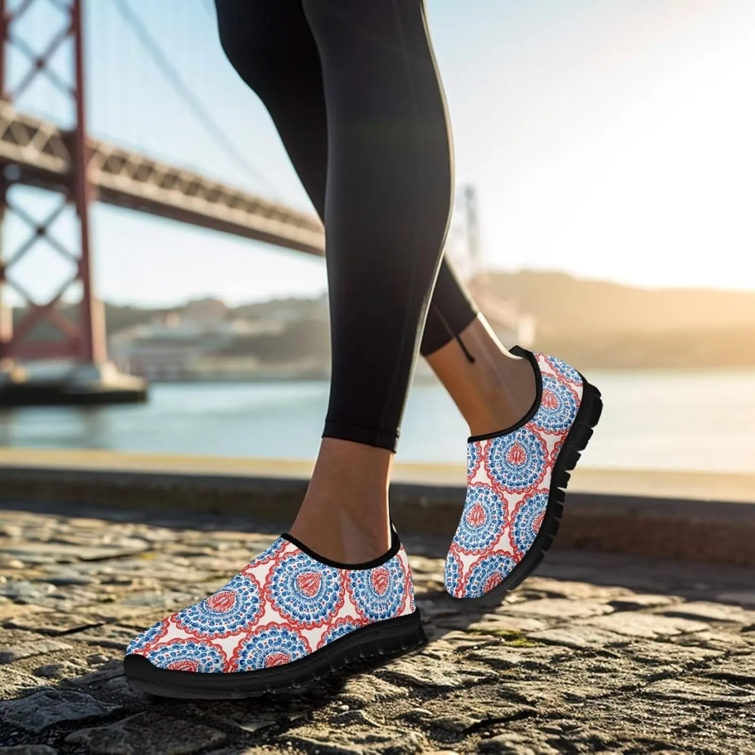 Women's Sneaker Casual Soft Slip On Shoes Low Top Breathable Lightweight Non-Slip Workout Running Sneaker for Women US 5.5-11.5