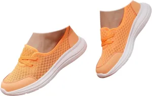 Women's Soft Sole Mesh Comfort Orthopedic Shoes, Walking Shoes Women Arch Support Breathable Slip On Orthopedic Sneakers Wide Width Summer Shoe Non Slip Best Walking Shoe