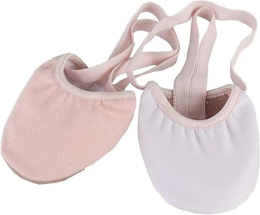 Women's Stretch Canvas Half Sole Dance Shoes Ballet Shoes Stretchy Leather Pirouette Shoes for Ballet, Lyrical, Modern, Jazz Dance, and Contemporary