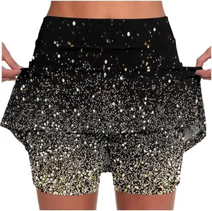 Womens Tennis Skorts with Pockets Tummy Control Casual Athletic Skirt with Shorts Workout Running Yoga Golf Clothes