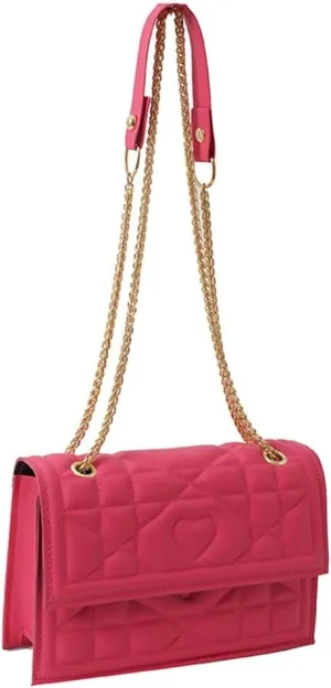 Womens Trendy Shoulder Crossbody Bag PU Leather Y2k Purse Small Totes Handbag Casual Top Handle Satchel with Chain