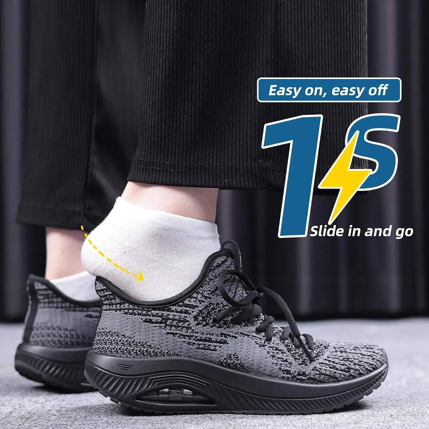 Womens Walking Shoes with Arch Support Orthotic Plantar Fasciitis Tennis Shoes Fashion Sneakers