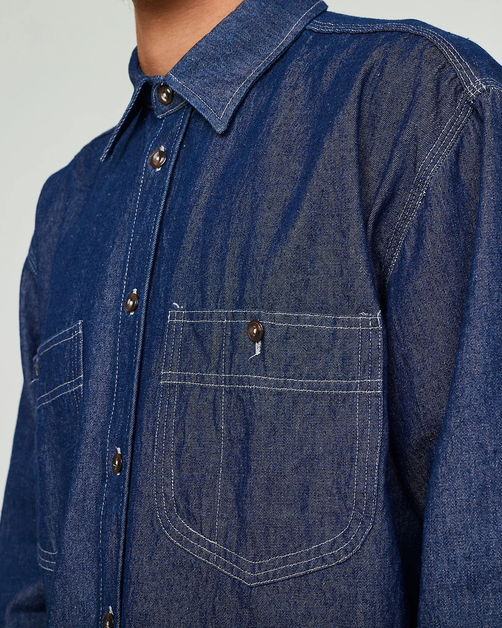 Worker Shirt Prisoners Denim Indigo