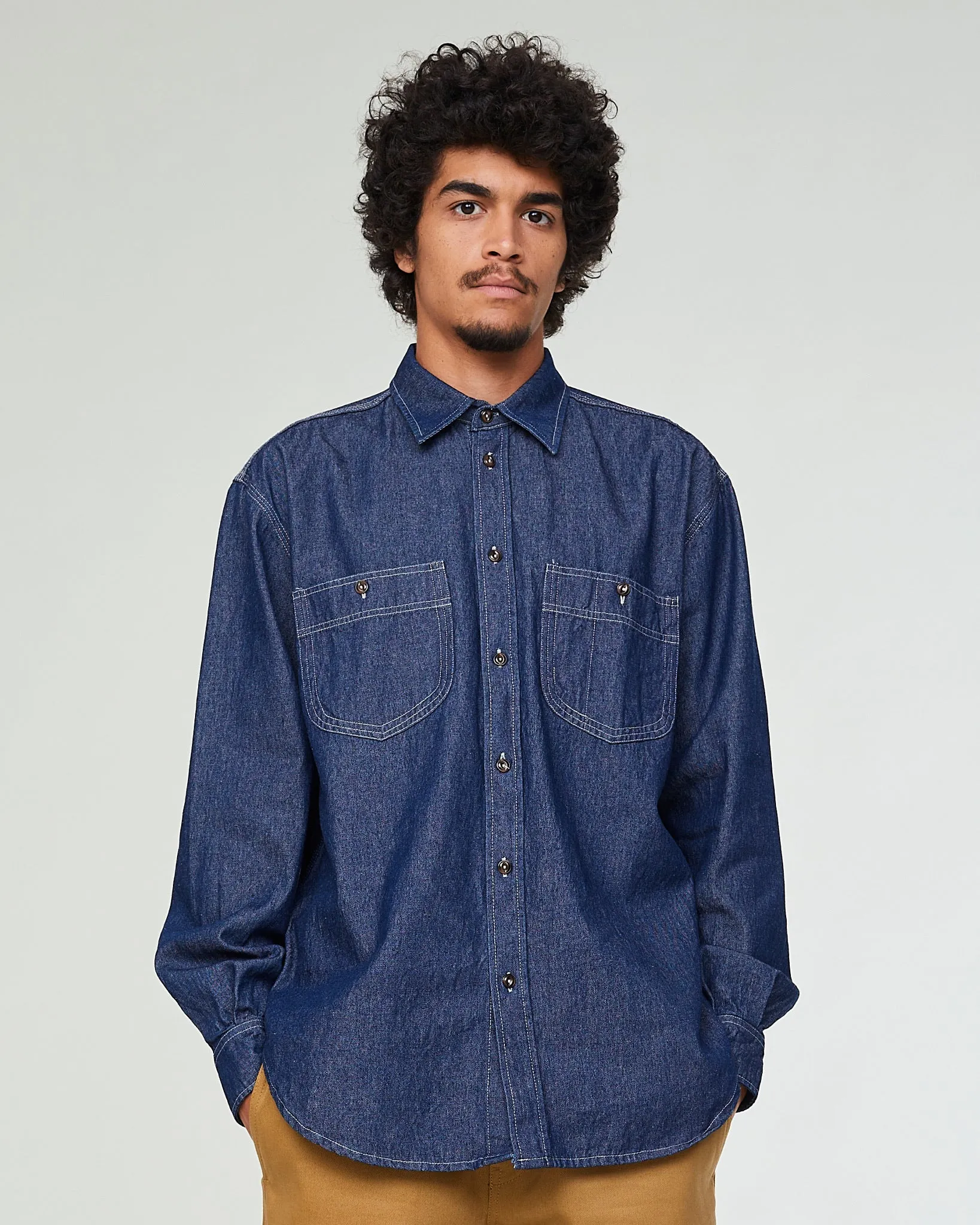 Worker Shirt Prisoners Denim Indigo