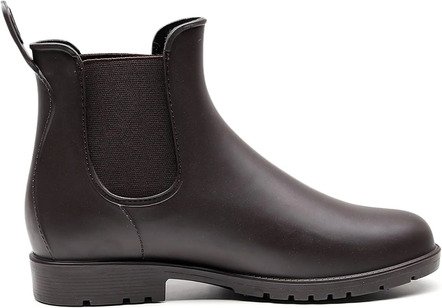 WUIWUIYU Womens Chelsea Wellington Boots Ankle Wellie Rain Boot Water Garden Slip-on Galoshes Work Shoes