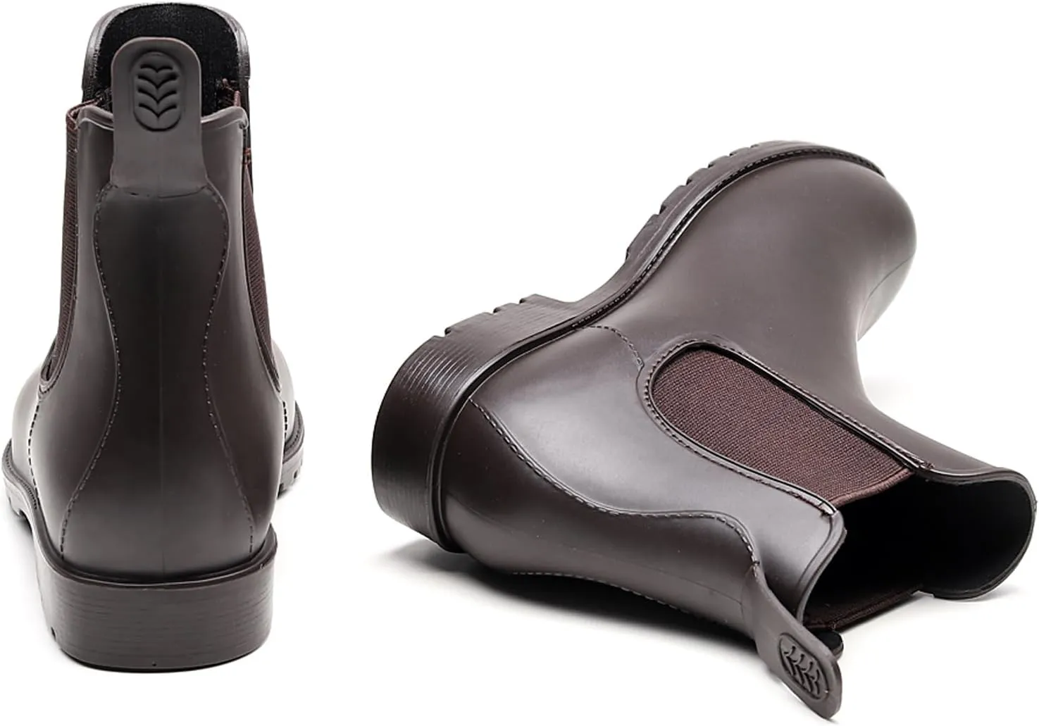WUIWUIYU Womens Chelsea Wellington Boots Ankle Wellie Rain Boot Water Garden Slip-on Galoshes Work Shoes