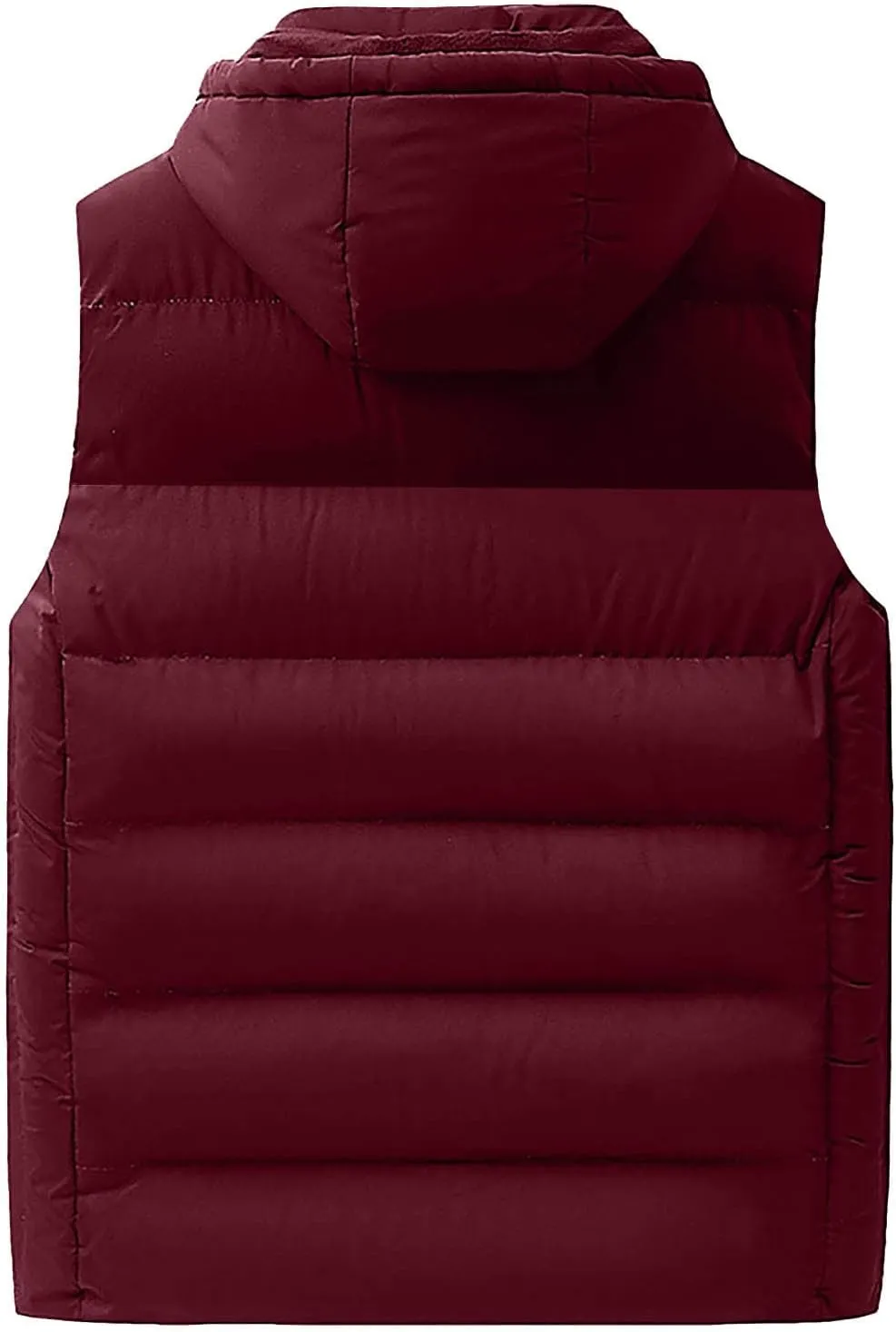 Ymosrh Men's Down Vest Lightweight Winter Vest Thicken Sleeveless Jacket With Hood Coats Puffer Vests Outerwear, L-6XL