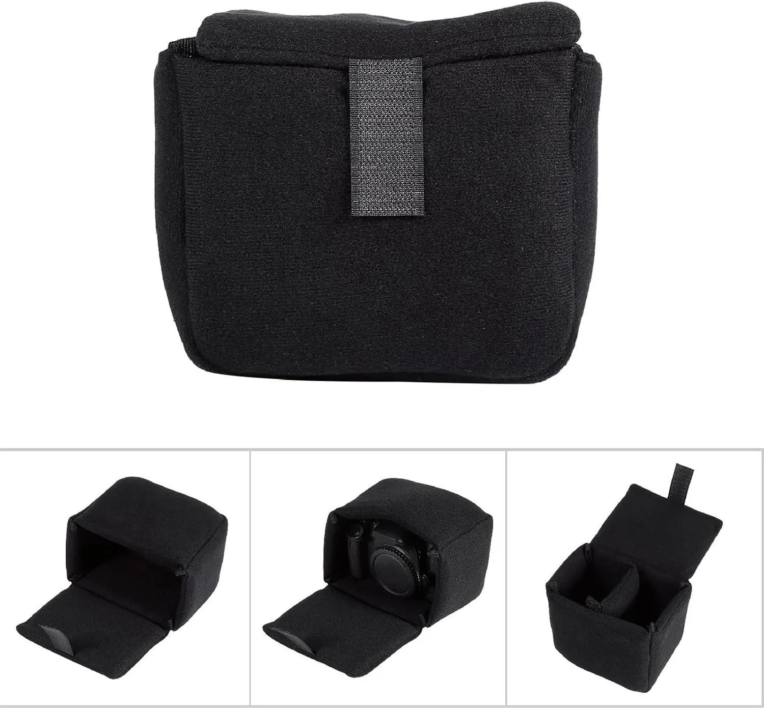 Zerone DSLR Camera Bag Insert Pad Shockproof Protection Camera Case Bag Accessory, Velvet Material, Easy Installation, Good Shockproof Performance for Photographing
