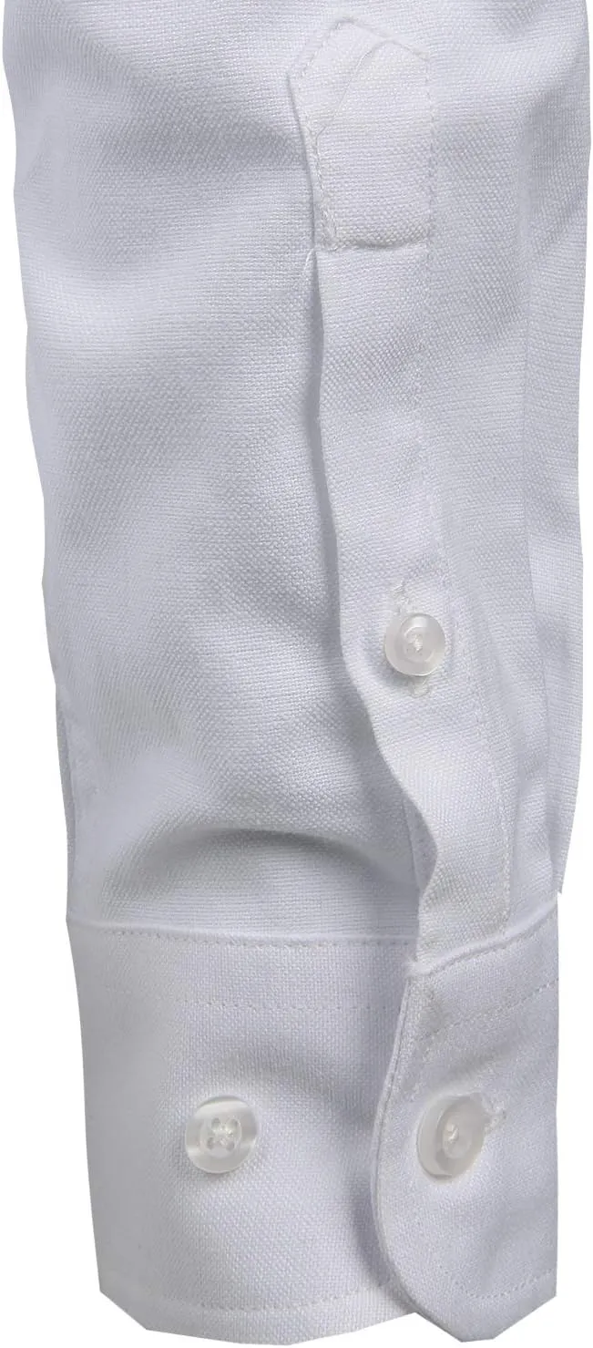 ZEROYAA Men's Hipster Mandarin Collar Long Sleeve Button Up Oxford Shirts with Chest Pocket