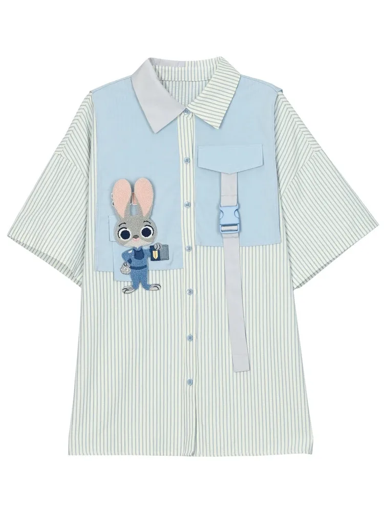 Zootopia Nick Judy Stripe Shirts