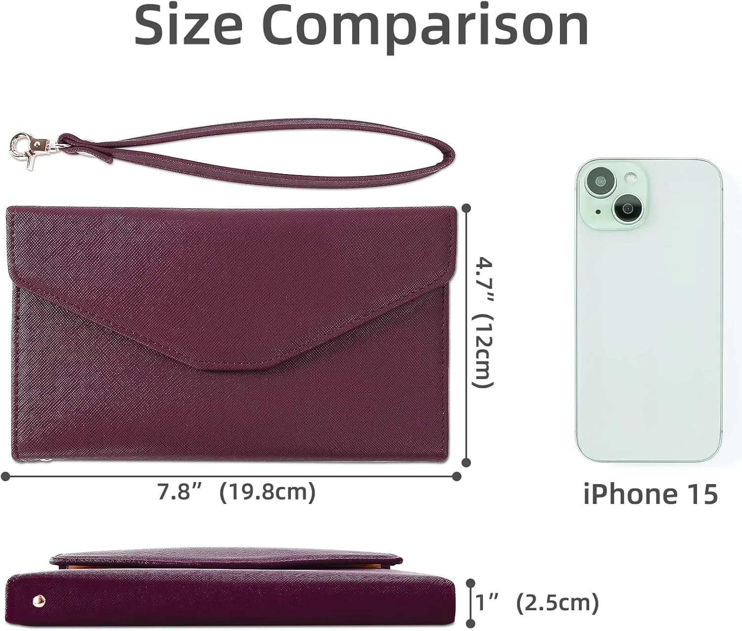ZOPPEN Passport Holder Women Travel Wallet (Ver.5) for Women Rfid Blocking Passport Cover Case Document Organizer Wrist Strap